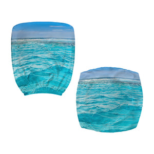 Caribbean Ocean Print Office Chair Cover