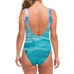 Caribbean Ocean Print One Piece Swimsuit