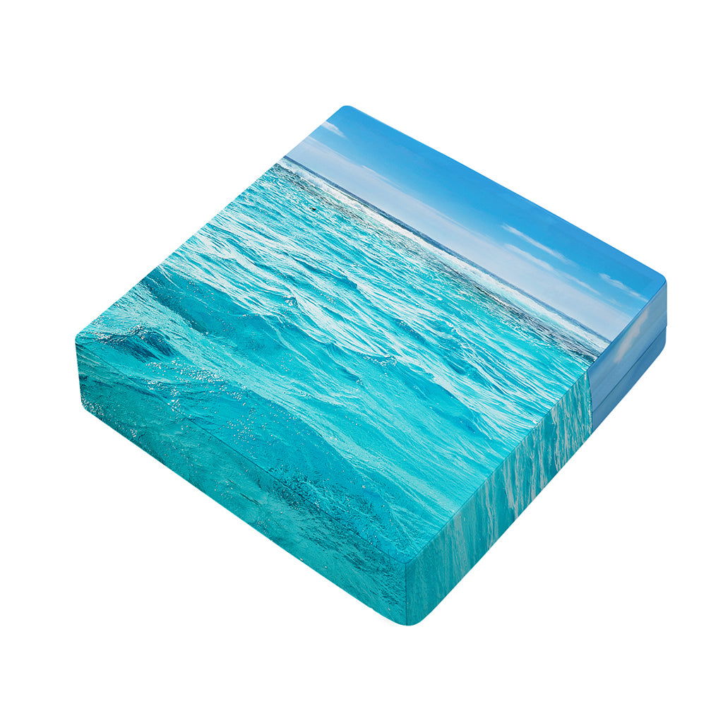 Caribbean Ocean Print Outdoor Seat Cushion Cover
