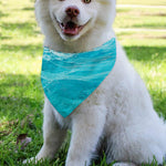 Caribbean Ocean Print Over The Collar Dog Bandana