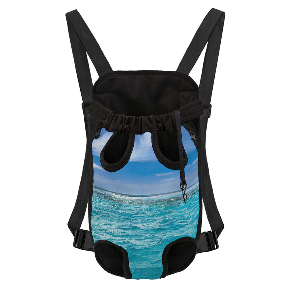 Caribbean Ocean Print Pet Carrier Backpack