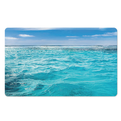 Caribbean Ocean Print Polyester Doormat