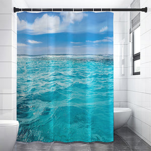 Caribbean Ocean Print Premium Shower Curtain