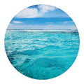 Caribbean Ocean Print Round Blanket