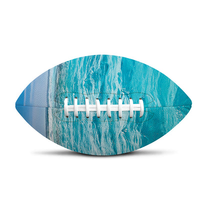 Caribbean Ocean Print Rugby Ball
