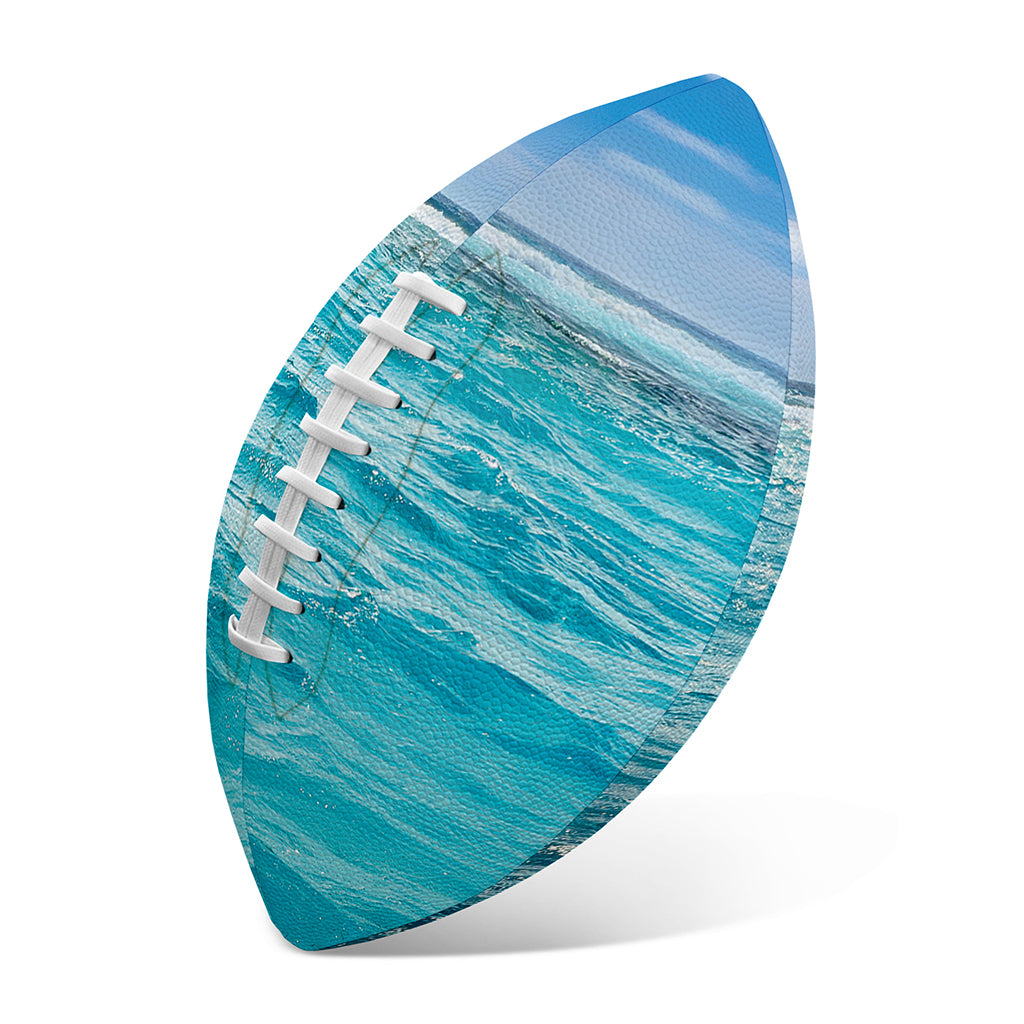 Caribbean Ocean Print Rugby Ball