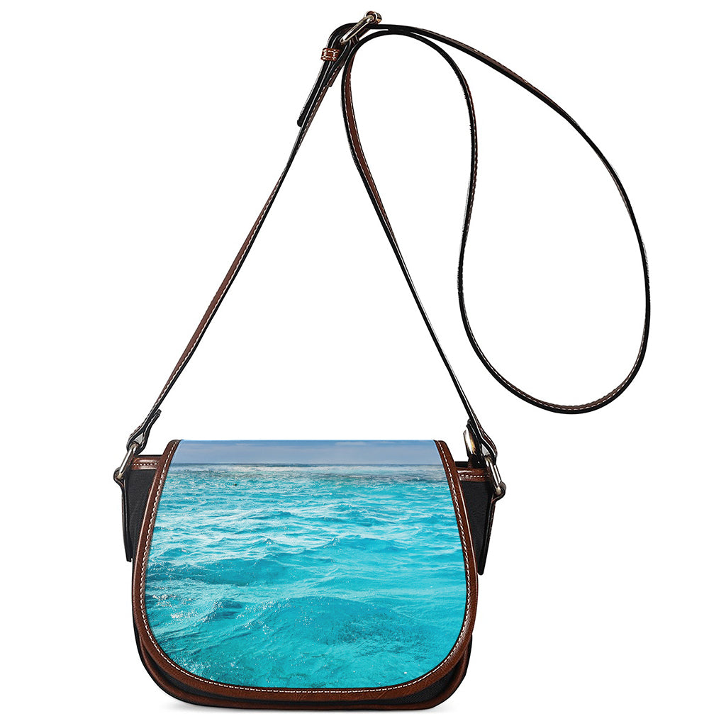 Caribbean Ocean Print Saddle Bag