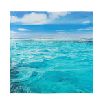 Caribbean Ocean Print Silk Bandana