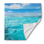 Caribbean Ocean Print Silk Bandana
