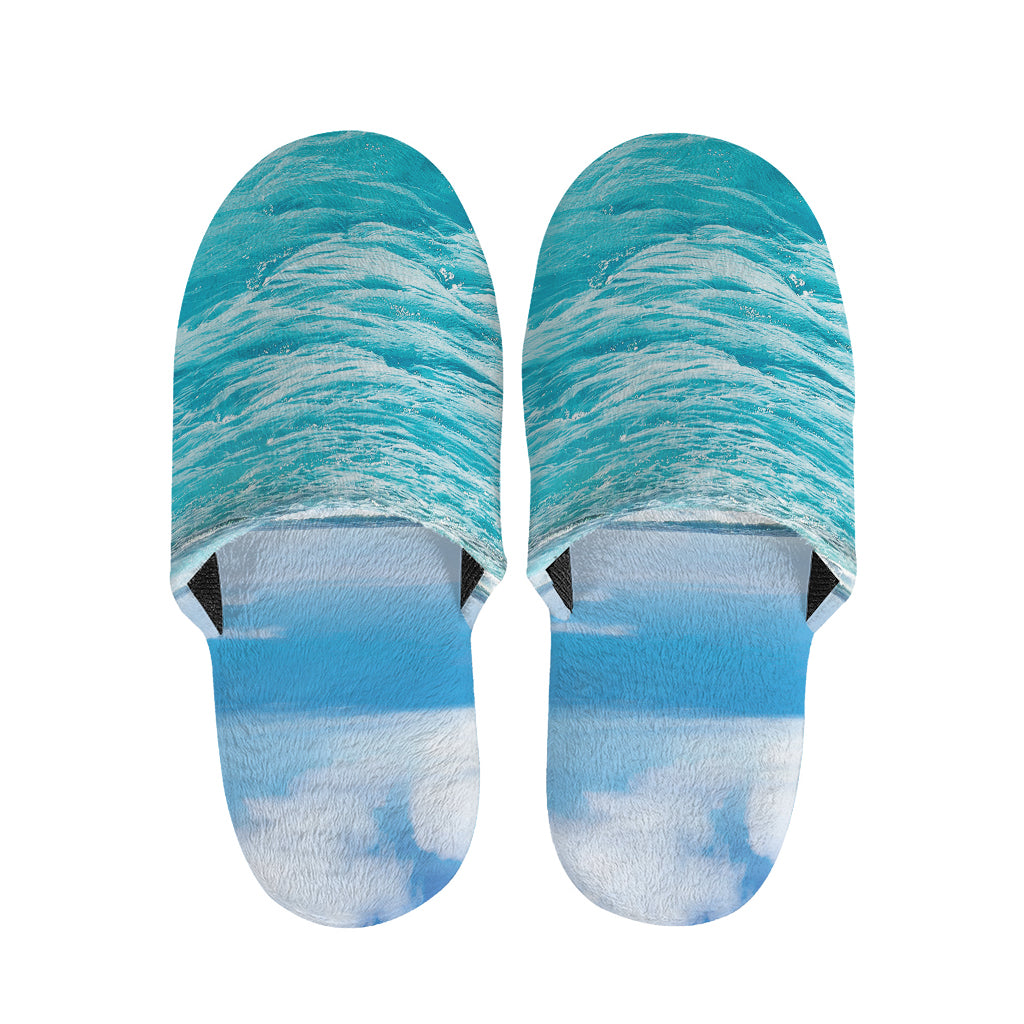 Caribbean Ocean Print Slippers