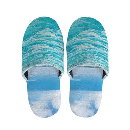 Caribbean Ocean Print Slippers