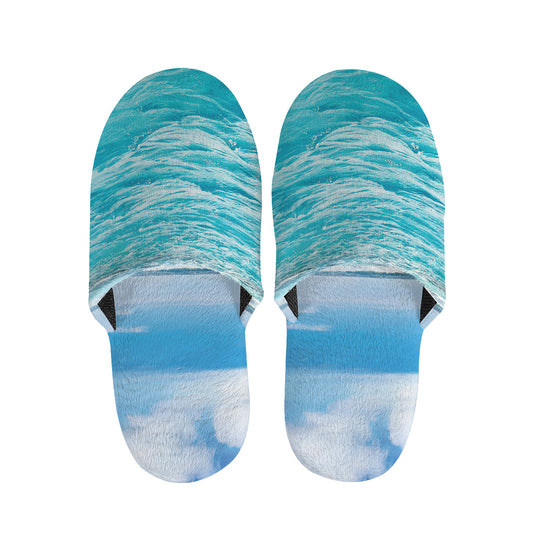 Caribbean Ocean Print Slippers