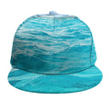 Caribbean Ocean Print Snapback Cap