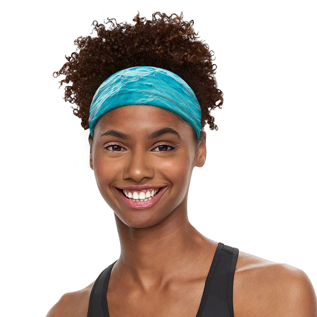 Caribbean Ocean Print Sports Headband
