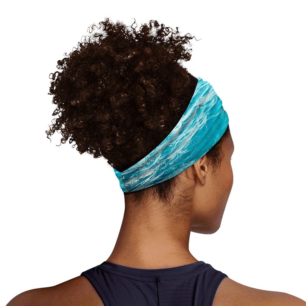 Caribbean Ocean Print Sports Headband