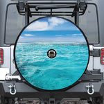 Caribbean Ocean Print Tire Cover With Camera Hole