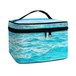 Caribbean Ocean Print Travel Makeup Bag