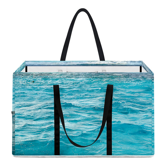 Caribbean Ocean Print Utility Tote Bag