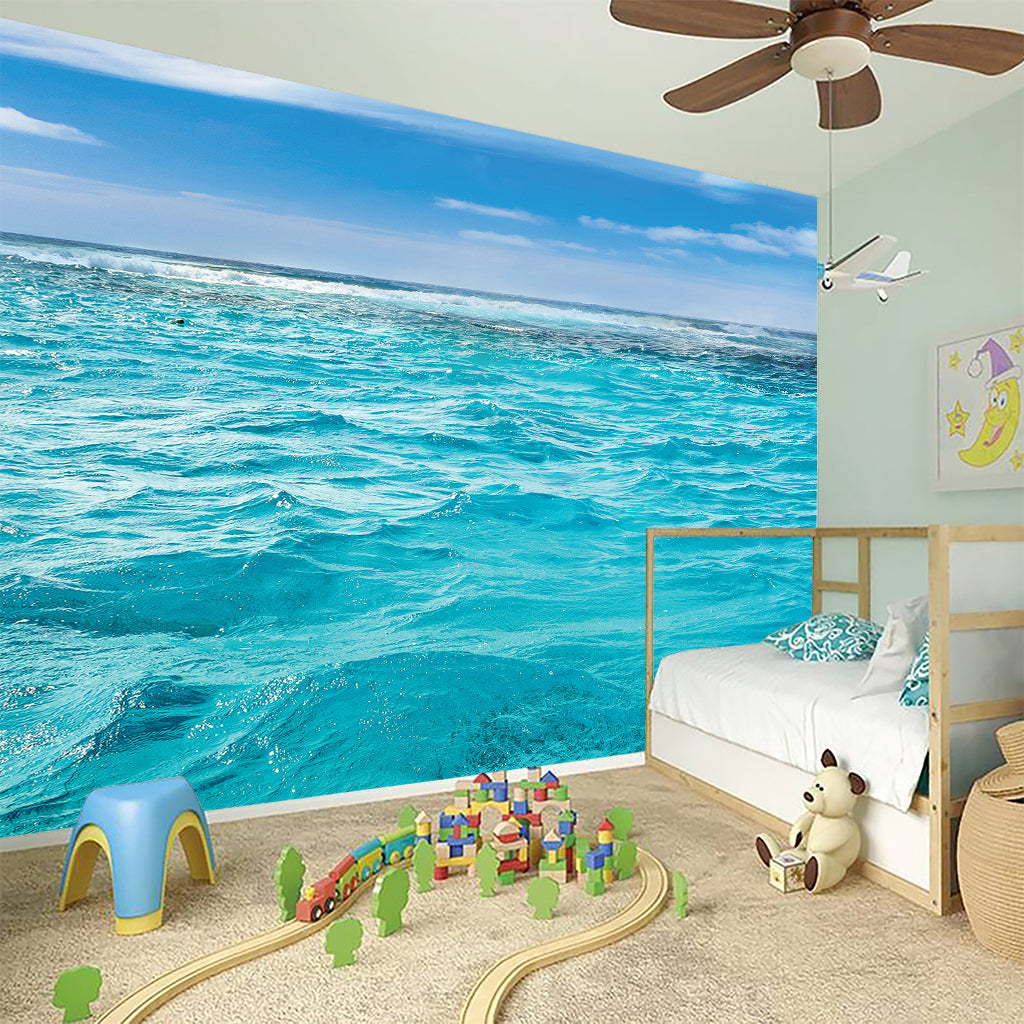 Caribbean Ocean Print Wall Sticker