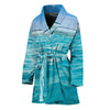 Caribbean Ocean Print Women's Bathrobe