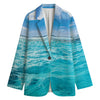 Caribbean Ocean Print Women's Blazer