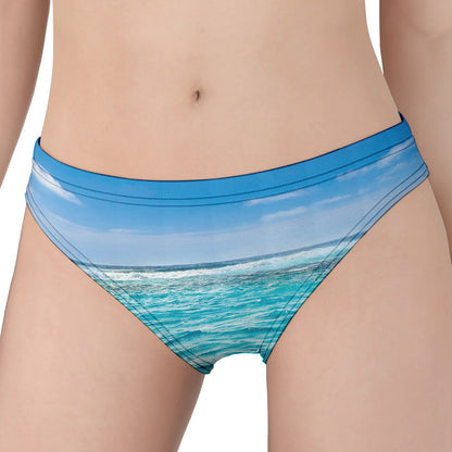 Caribbean Ocean Print Women's Panties