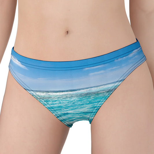 Caribbean Ocean Print Women's Panties