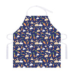 Carrot And Rabbit Pattern Print Adjustable Apron