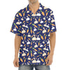 Carrot And Rabbit Pattern Print Aloha Shirt