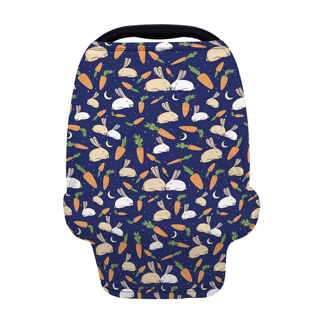 Carrot And Rabbit Pattern Print Baby Seat Cover