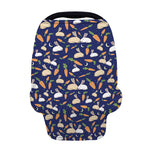 Carrot And Rabbit Pattern Print Baby Seat Cover