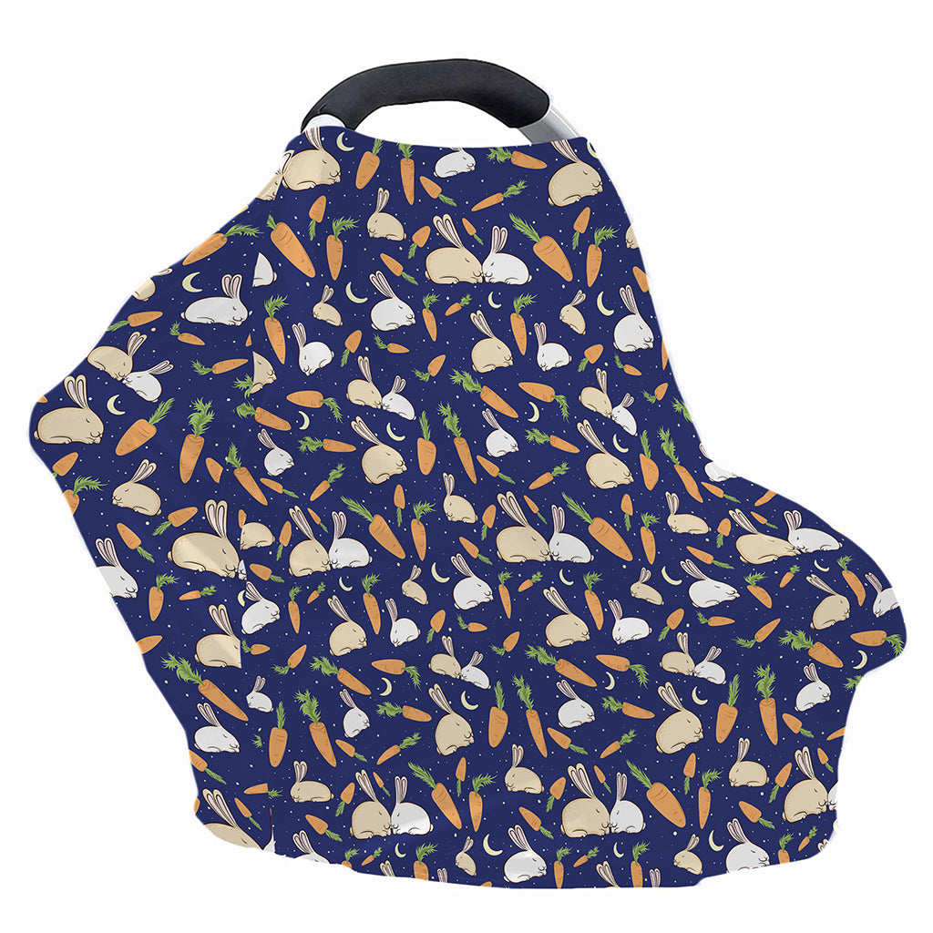 Carrot And Rabbit Pattern Print Baby Seat Cover