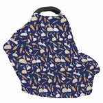 Carrot And Rabbit Pattern Print Baby Seat Cover