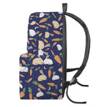 Carrot And Rabbit Pattern Print Backpack