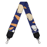 Carrot And Rabbit Pattern Print Bag Strap