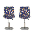 Carrot And Rabbit Pattern Print Bar Stool Covers