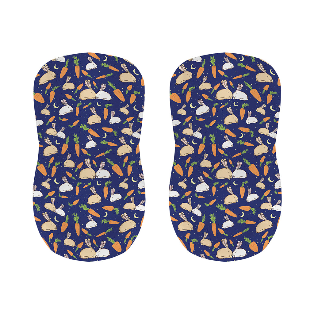 Carrot And Rabbit Pattern Print Bar Stool Covers
