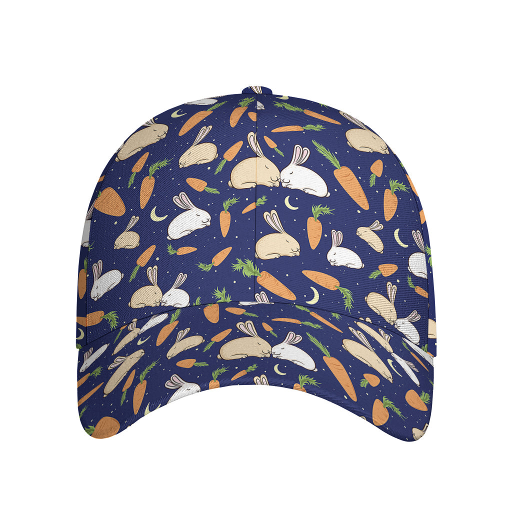 Carrot And Rabbit Pattern Print Baseball Cap