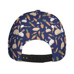 Carrot And Rabbit Pattern Print Baseball Cap