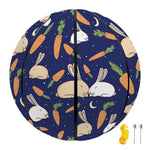 Carrot And Rabbit Pattern Print Basketball