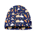 Carrot And Rabbit Pattern Print Beanie