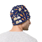 Carrot And Rabbit Pattern Print Beanie