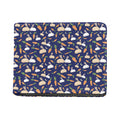 Carrot And Rabbit Pattern Print Bifold Wallet