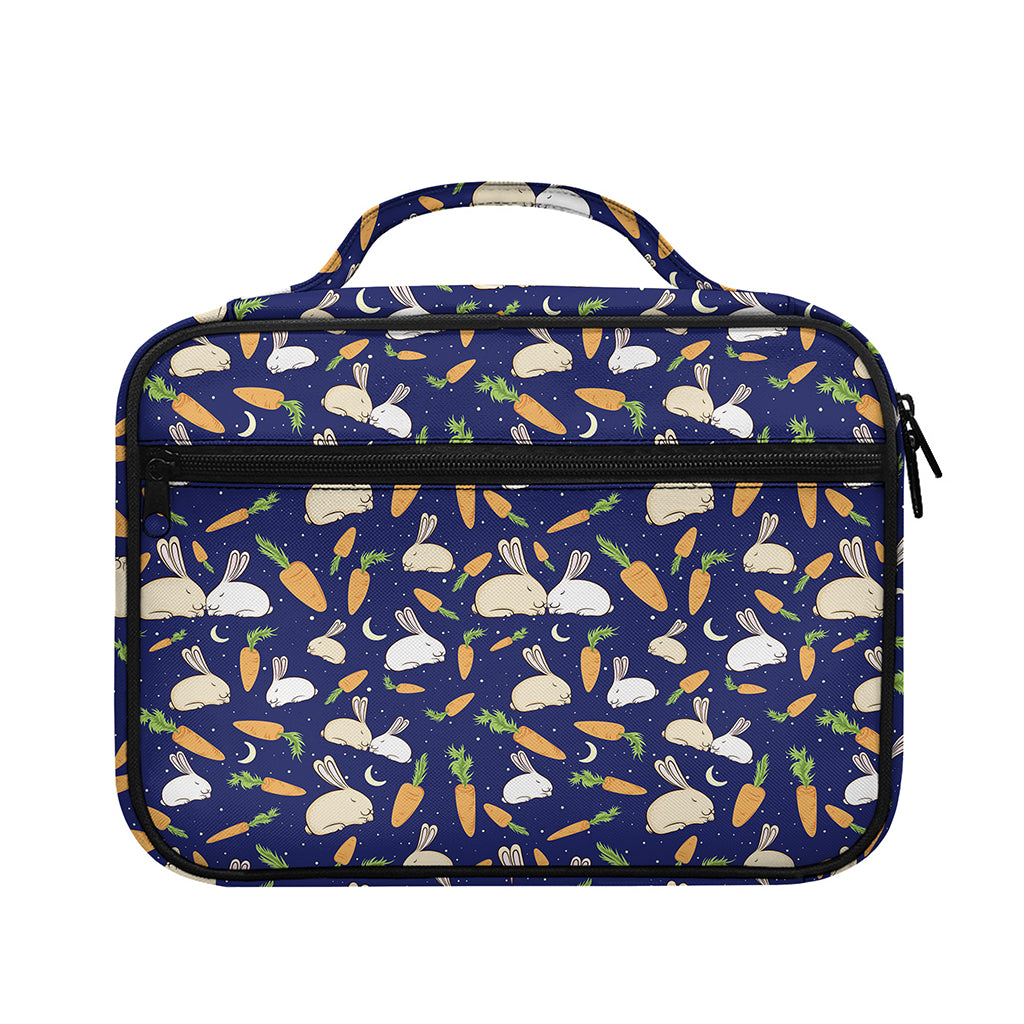 Carrot And Rabbit Pattern Print Briefcase Bible Bag