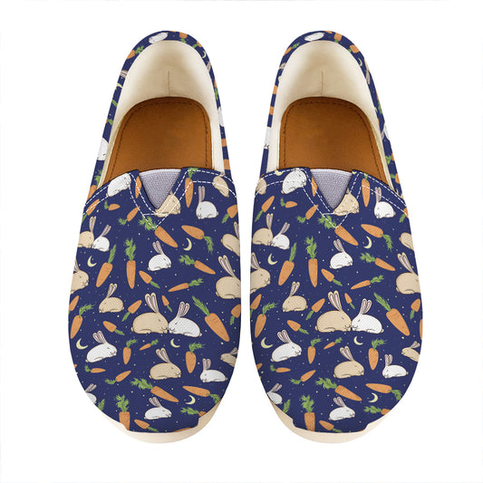 Carrot And Rabbit Pattern Print Casual Shoes