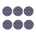 Carrot And Rabbit Pattern Print Coaster Set