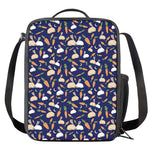 Carrot And Rabbit Pattern Print Crossbody Lunch Bag