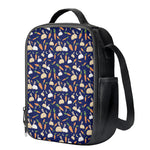 Carrot And Rabbit Pattern Print Crossbody Lunch Bag