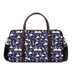 Carrot And Rabbit Pattern Print Duffle Bag