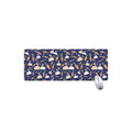 Carrot And Rabbit Pattern Print Extended Mouse Pad